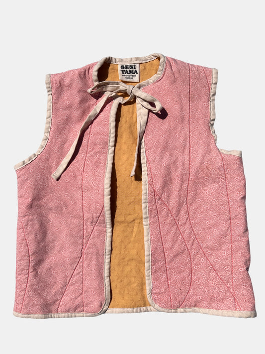 PLAY VEST RED QUILT