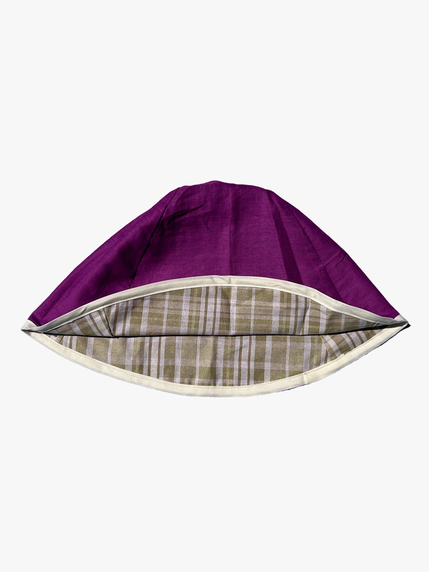 SUN HAT GREEN PLAID ADULT
