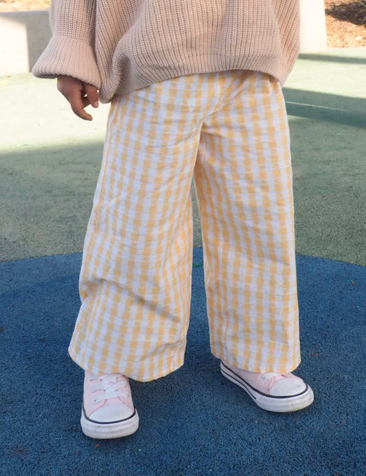 GINNY PANT YELLOW GINGHAM