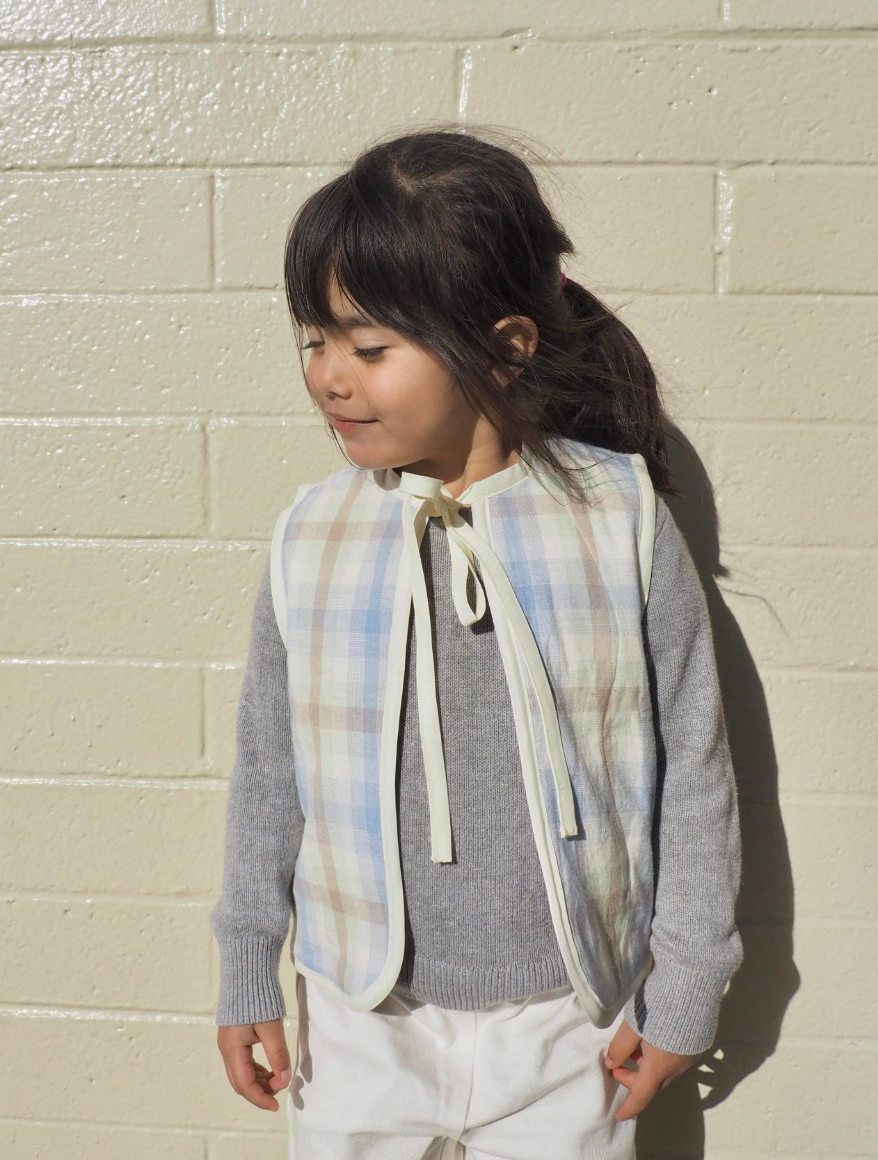 PLAY VEST BLUE PLAID